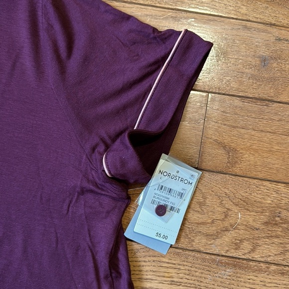 Nordstrom Moonlight Dream Pajamas, Burgundy Fig, NWT - Picture 9 of 13